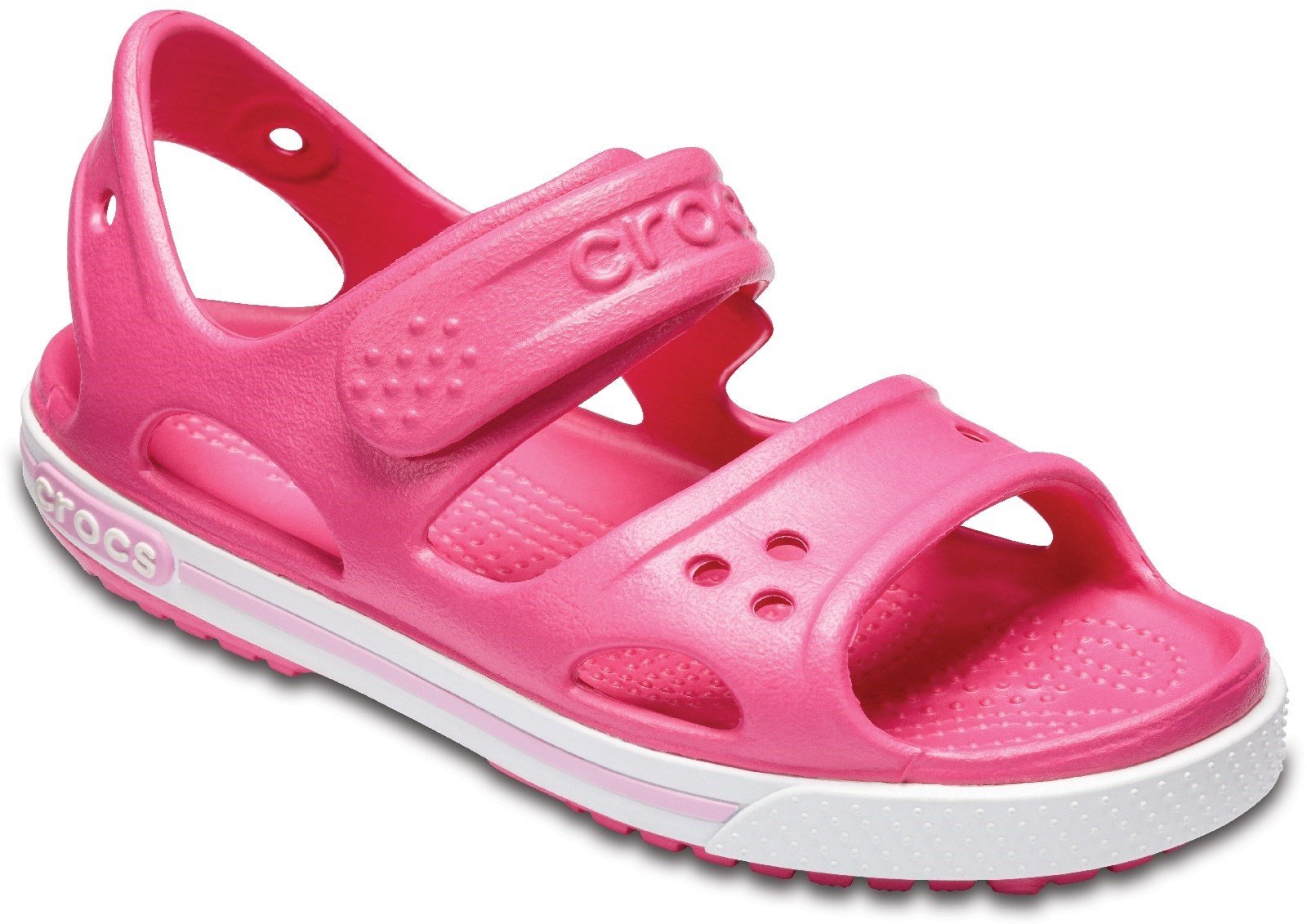 Crocs Kid's Crocband ll Touch Fastening Sandal Various Colours 28788 - Paradise Pink/Carnation 11