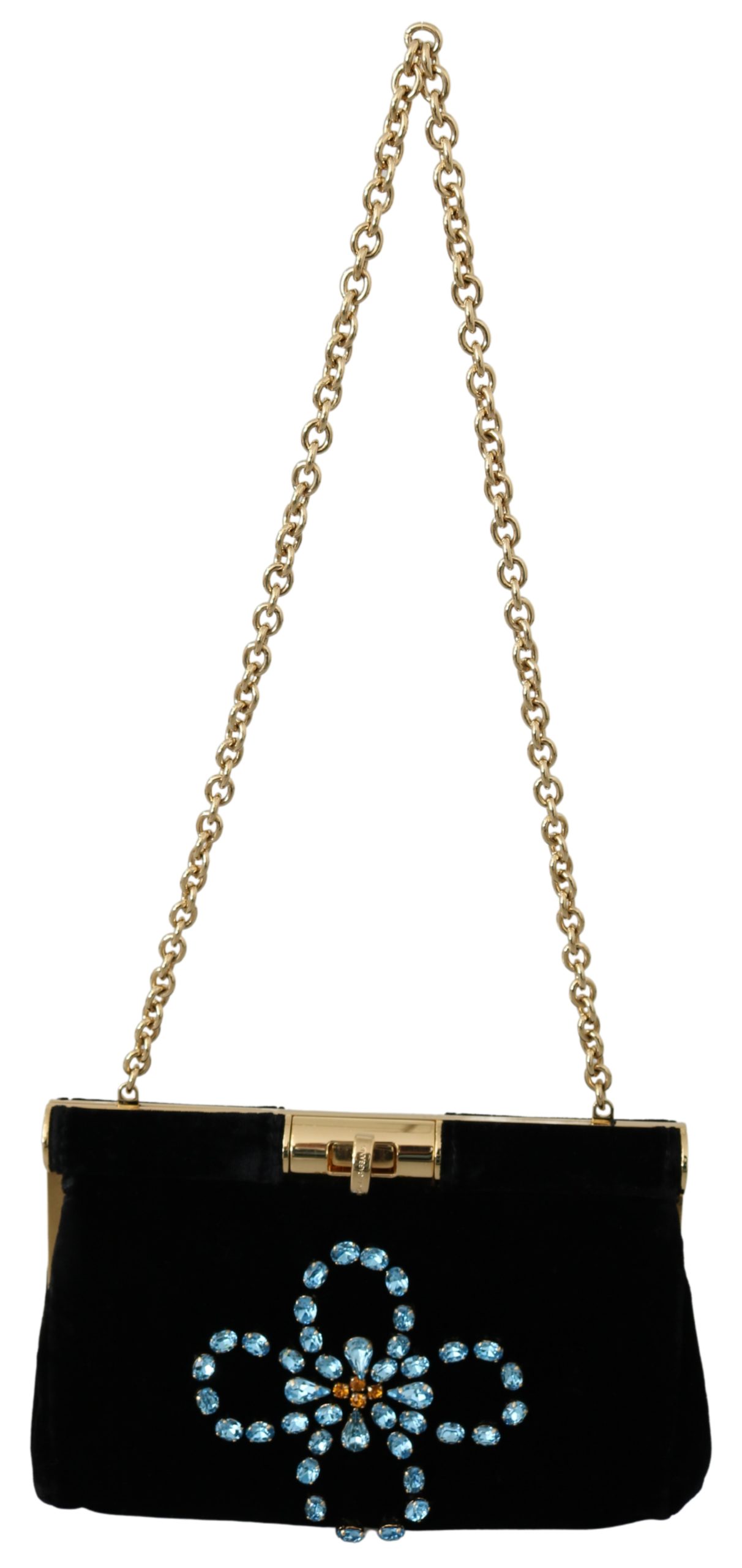 Dolce & Gabbana Women's Crystal Studs Crossbody Bag Black VAS9621