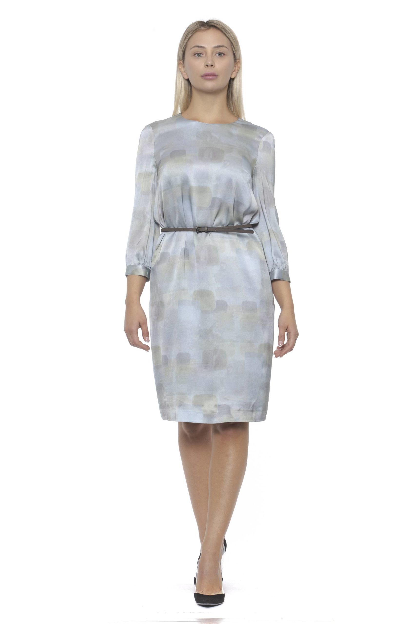 Peserico Women's Azzurro Dress Blue PE1383149 - IT42 | S
