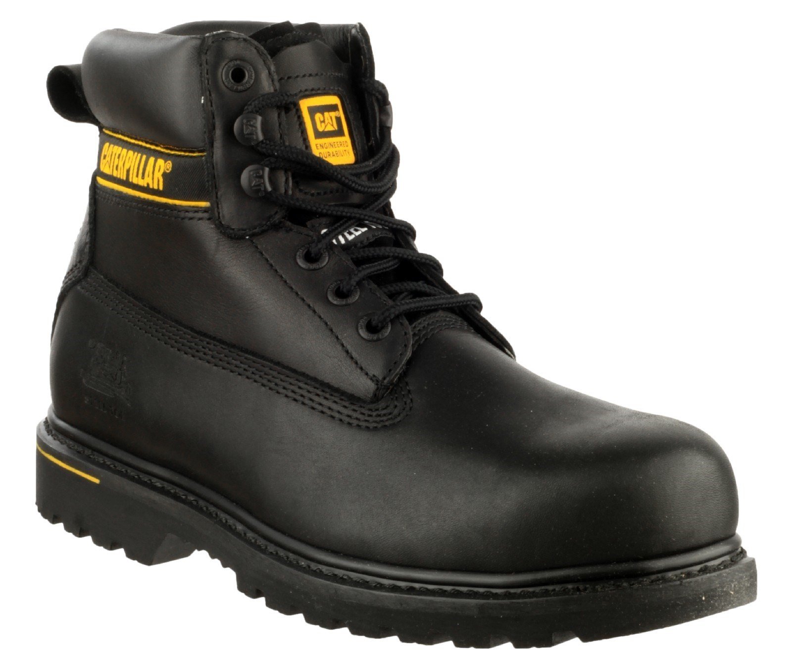 Caterpillar Men's Holton Safety Boot Black 16105 - Black 6