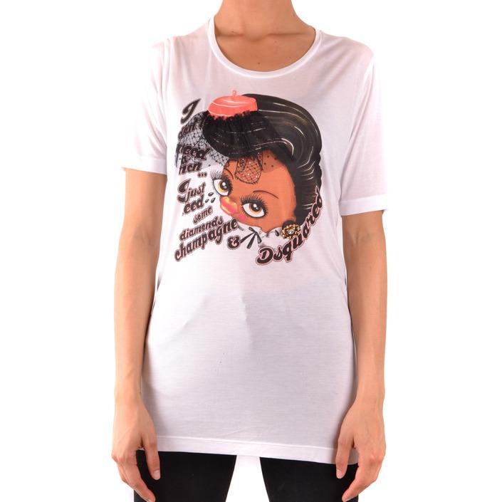 Dsquared Women's T-Shirt White 167483 - white M