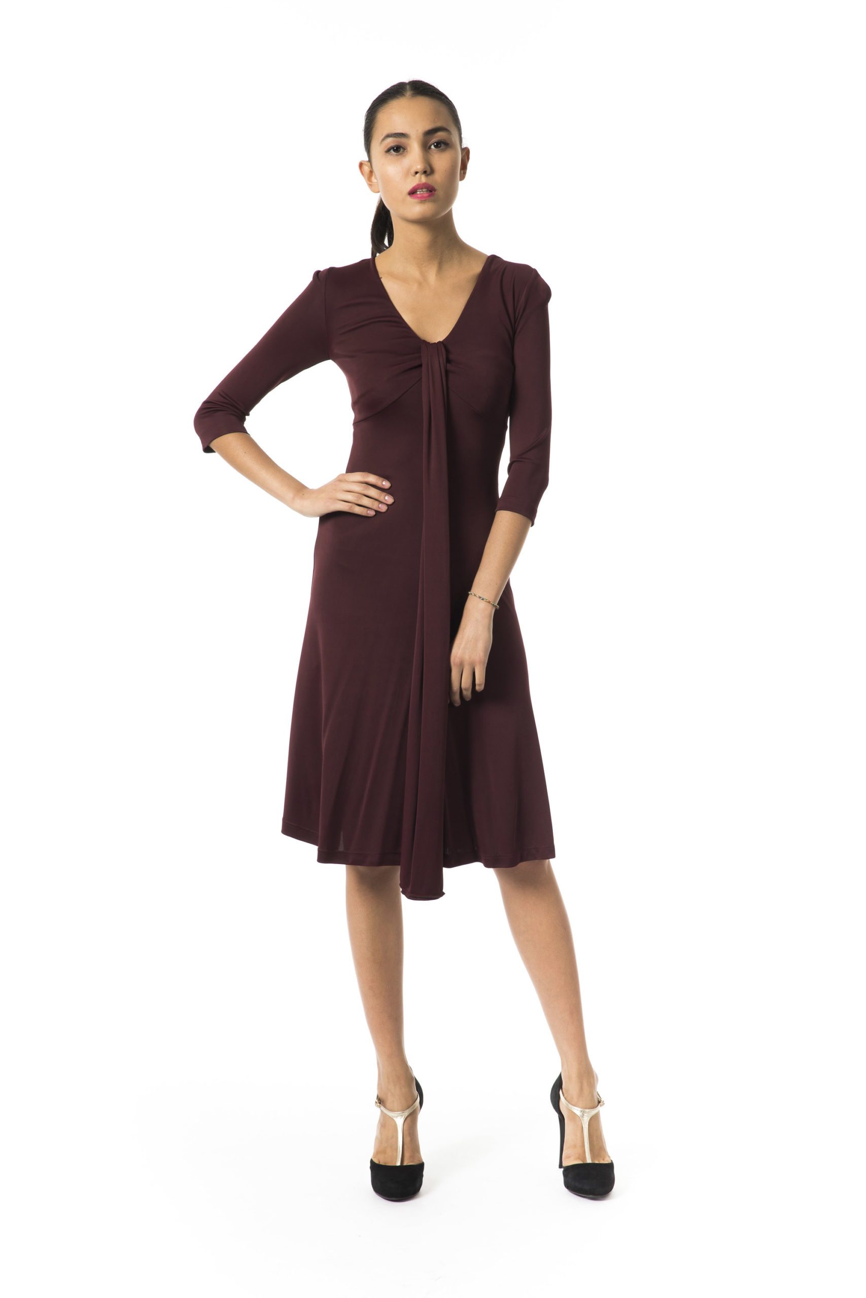 BYBLOS Women's Bordeauxscuro Dress Burgundy BY997140 - IT42 | S