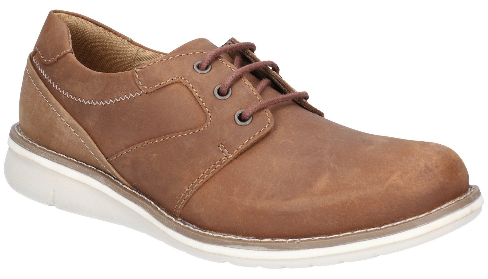Hush Puppies Men's Chase Casual Lace Up Trainer Various Colours 28352 - Tan/Brown 6