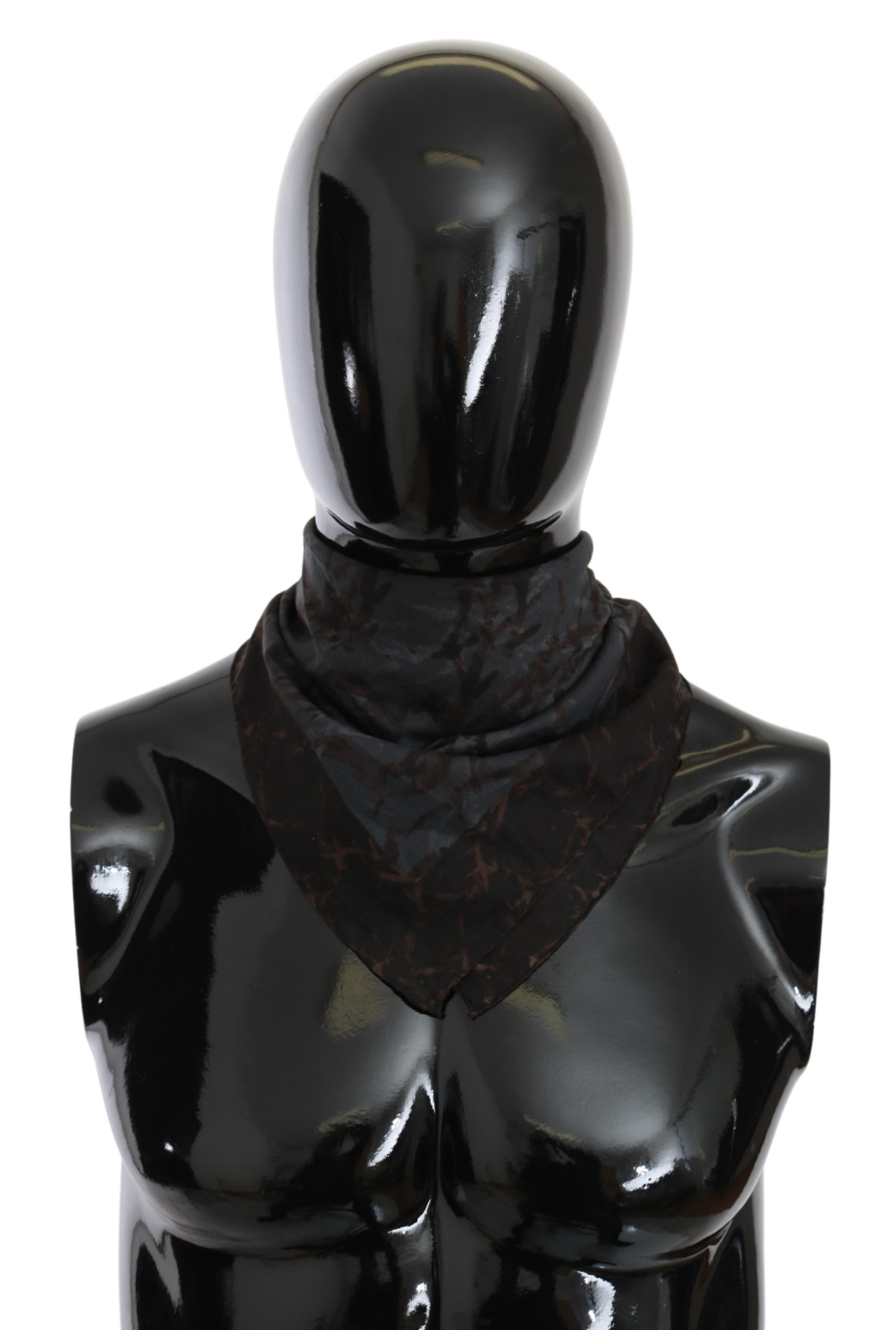 John Galliano Women's Bandana Cotton Scarf Black MS1632