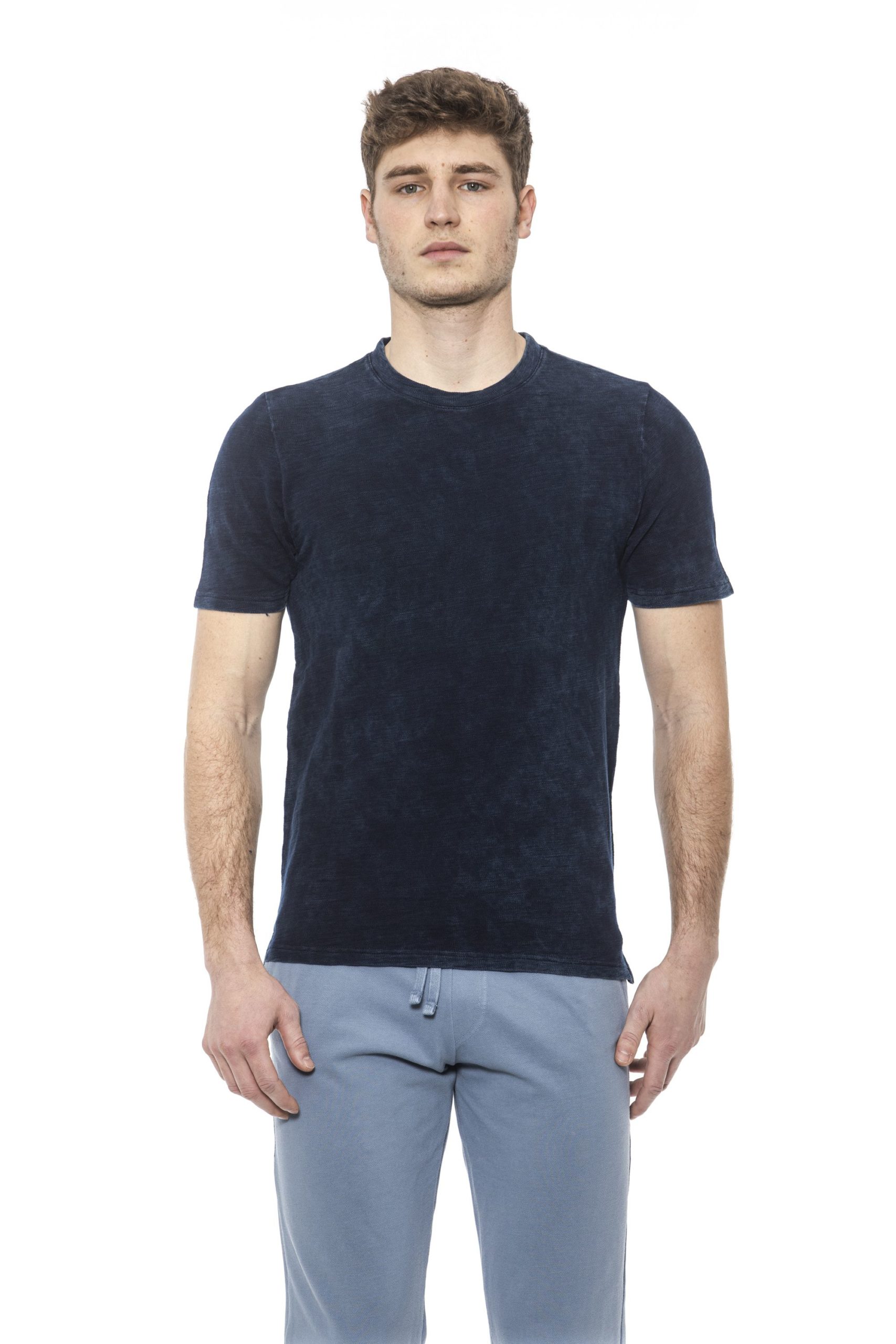 Alpha Studio Men's V A R. U N I C A T-Shirt Light Blue AL1374642 - IT48 | M