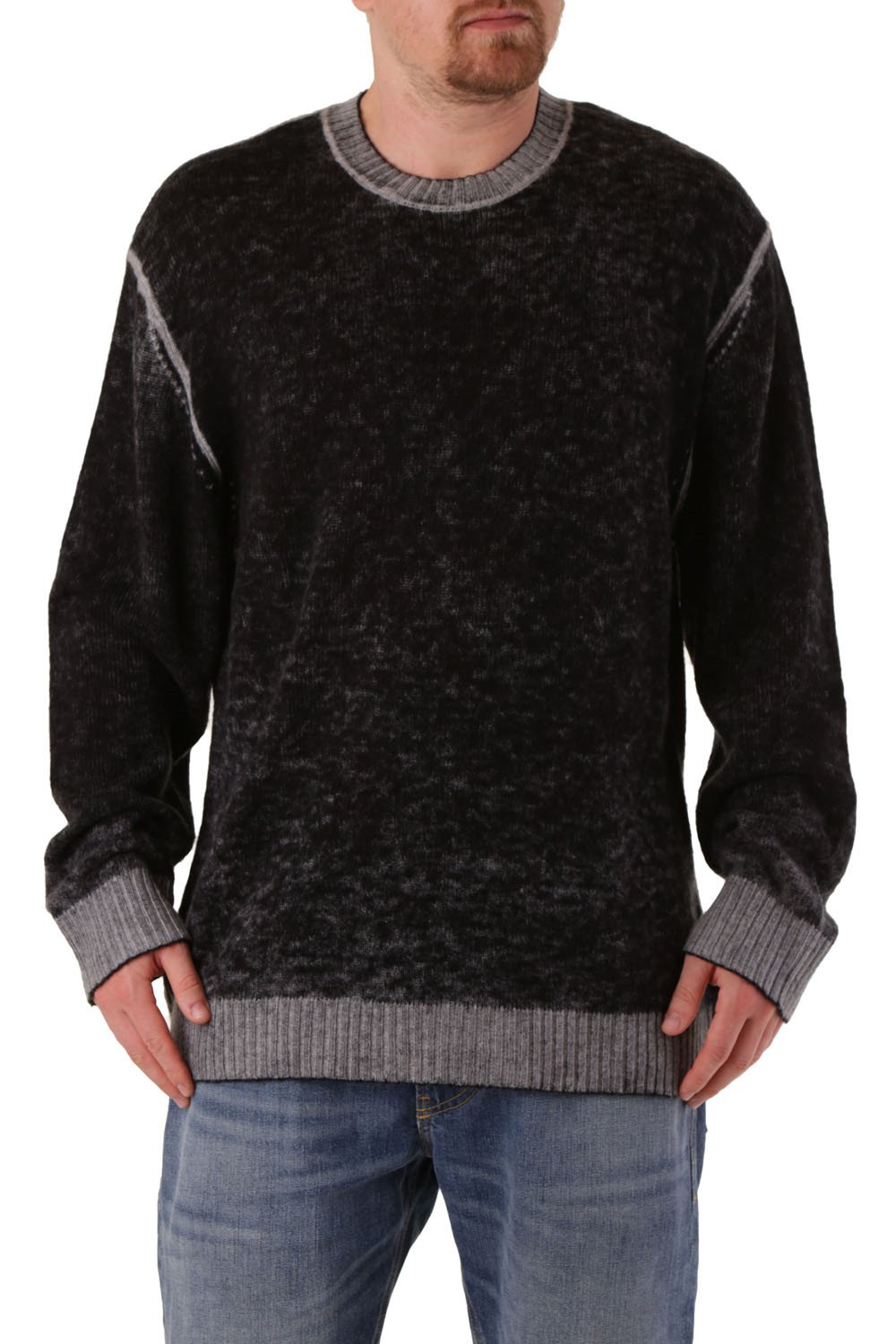 Diesel Women's Sweatshirt Black 298717 - black-3 XL