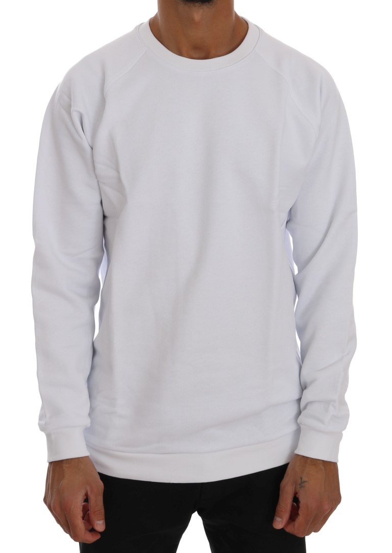 Daniele Alessandrini Men's Crewneck Cotton Sweater White TSH1343 - M