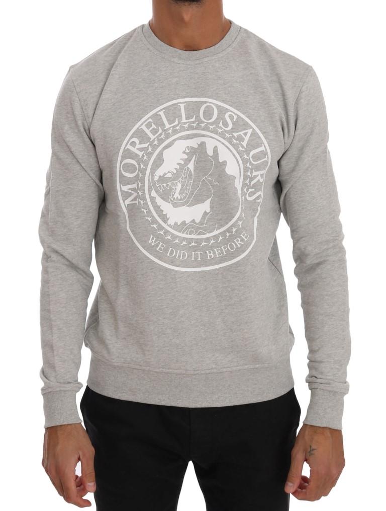 Frankie Morello Men's Crew Neck Sweater Grey TSH1291 - L