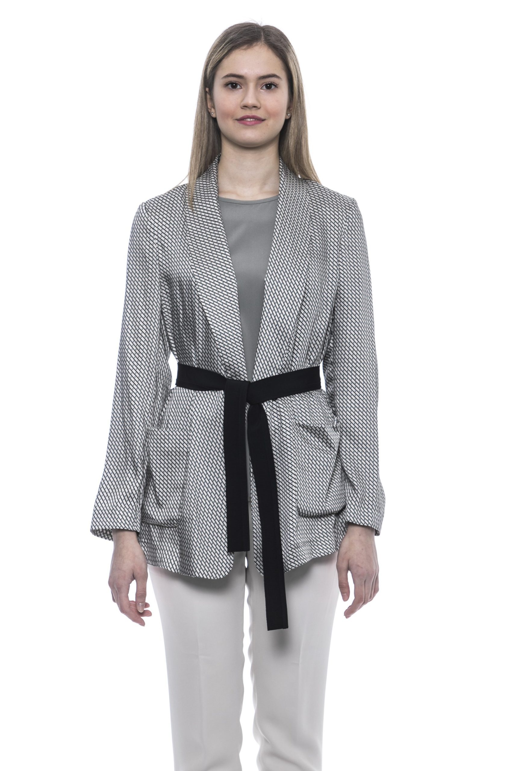 Peserico Women's Verde Blazer Beige PE1383312 - IT42 | S