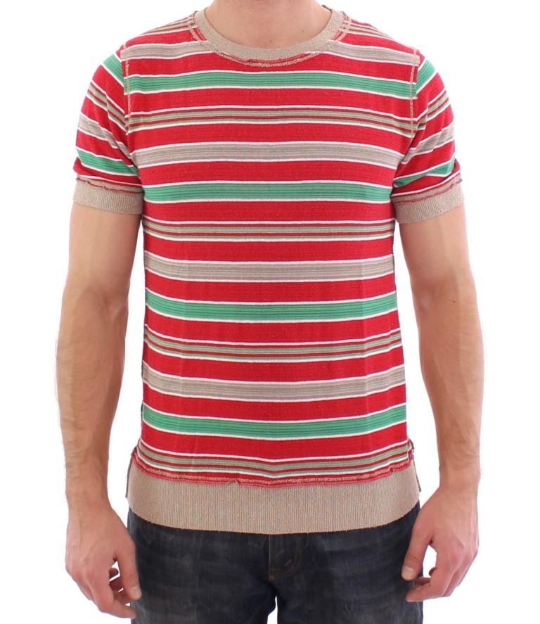 Dolce & Gabbana Men's striped Crewneck T-Shirt Multicolor GSS15156 - IT44 | XS