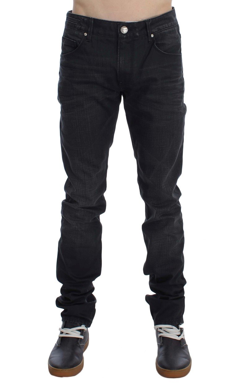 ACHT Men's Cotton Skinny Slim Fit Jeans Gray SIG30453 - W34