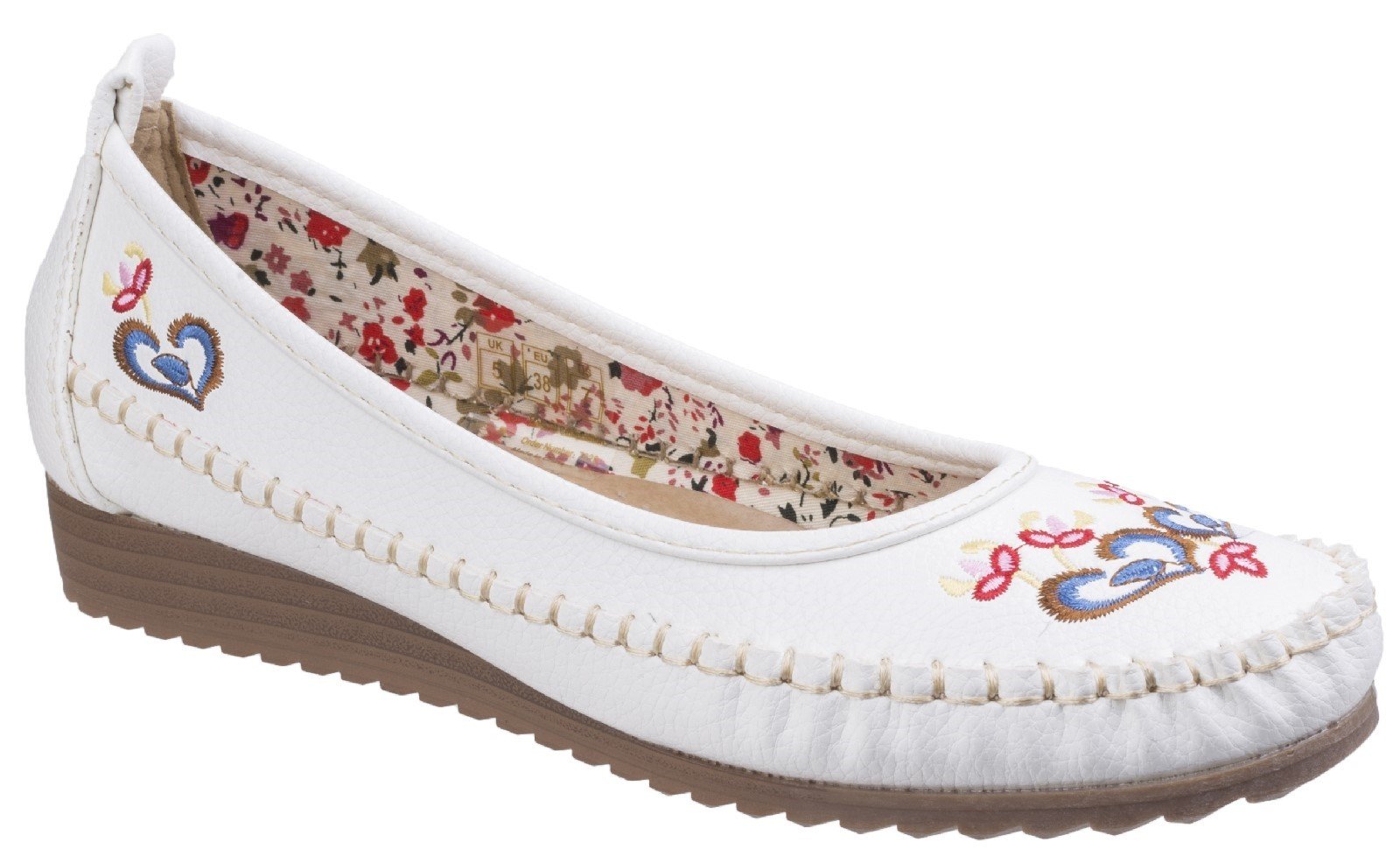 Fleet & Foster Women's Algarve Flats Various Colours 26303-43892 - White 3