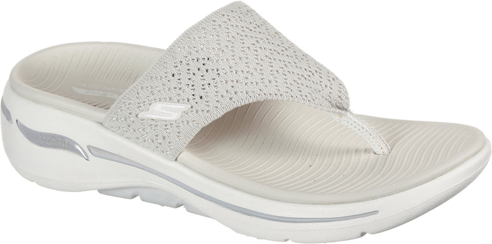 Skechers Women's Go Walk Arch Fit Sandal Various Colours 32151 - Natural 3