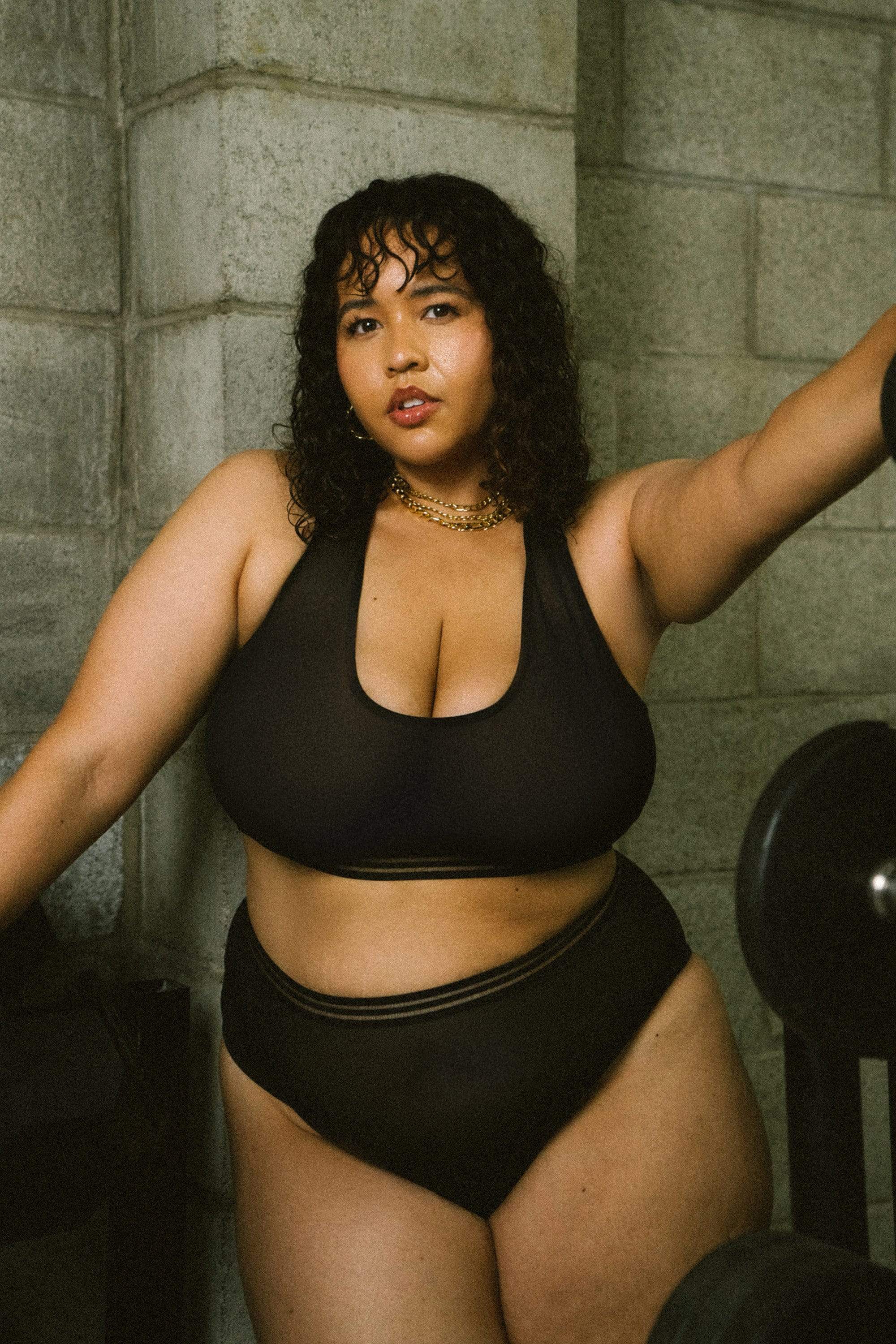 Gabi Fresh Chelsea Black Mesh Crop Top UK 16 / US 12