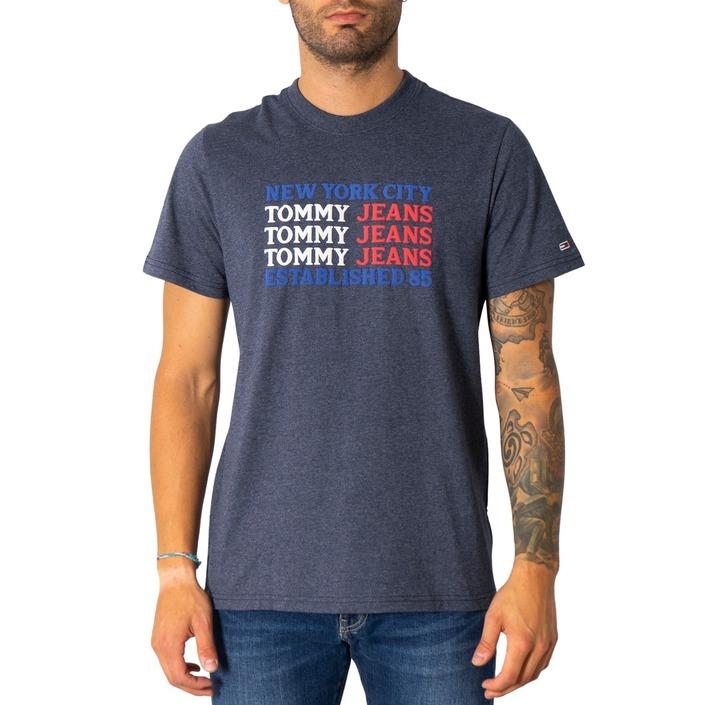 Tommy Hilfiger Jeans Men's T-Shirt Blue 308250 - blue XS