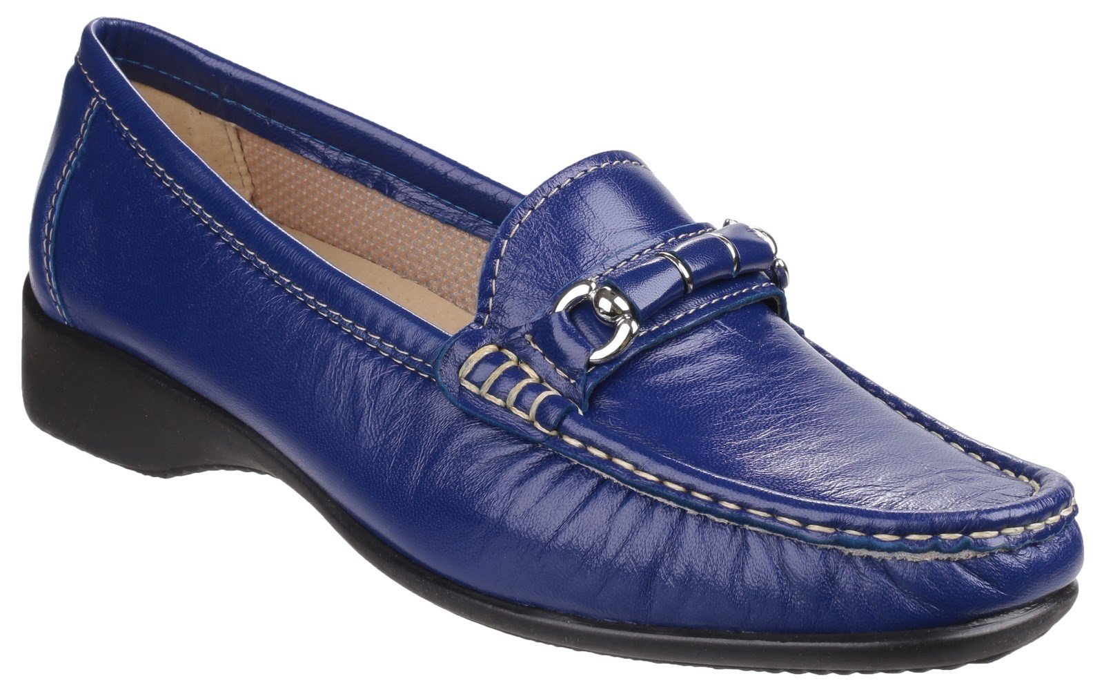 Cotswold Women's Barrington Slip on Loafer Various Colours 21430 - Navy 3