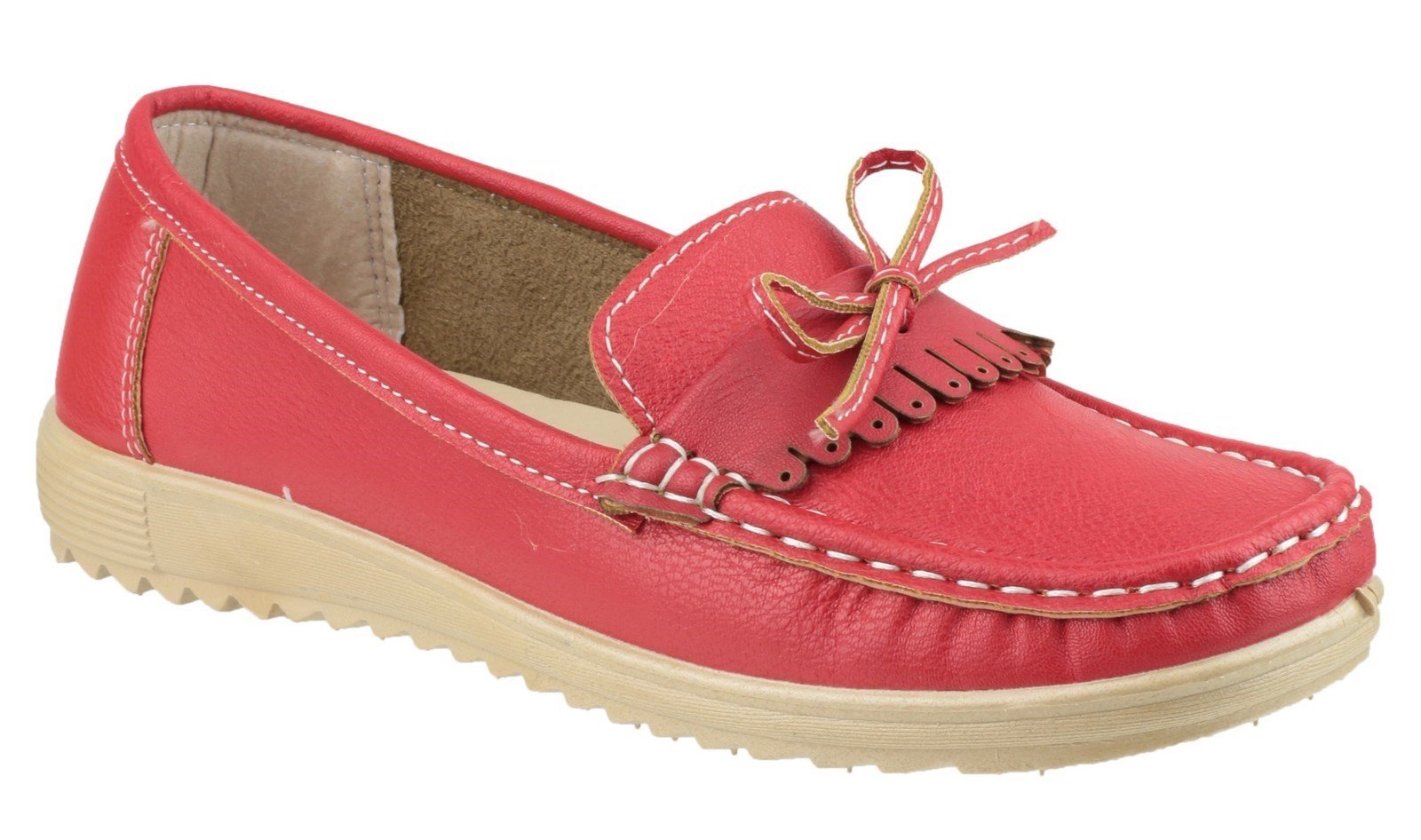 Fleet & Foster Women's Elba Loafer Various Colours 20939-33260 - Red 3