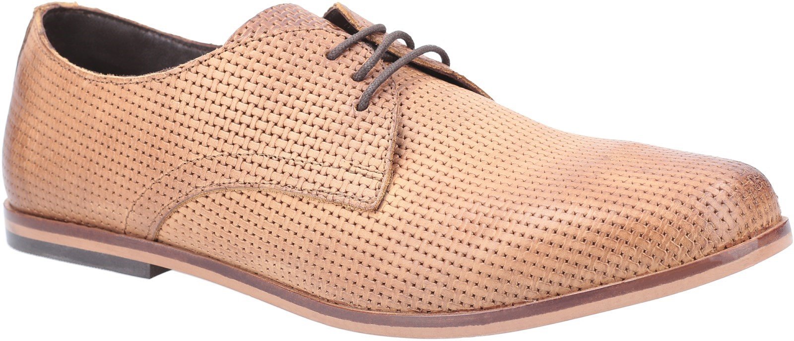 Base London Men's Senna Embos Oxford Shoe Various Colours 30464 - Tan 6