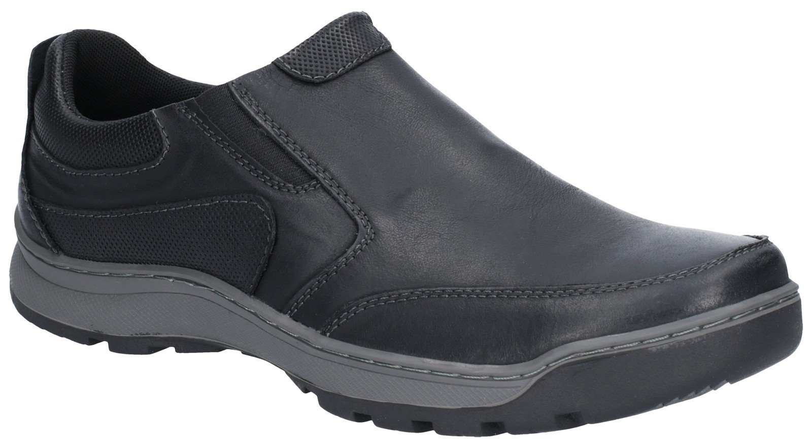 Hush Puppies Men's Jasper Slip On Trainer Various Colours 27361 - Black 6