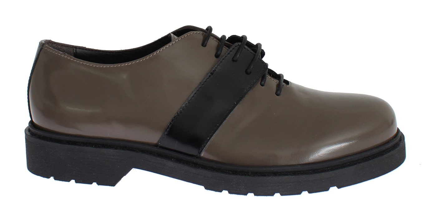 AI_ Women's Leather Laceups Flat Shoes MOM26013 - EU36/US5.5