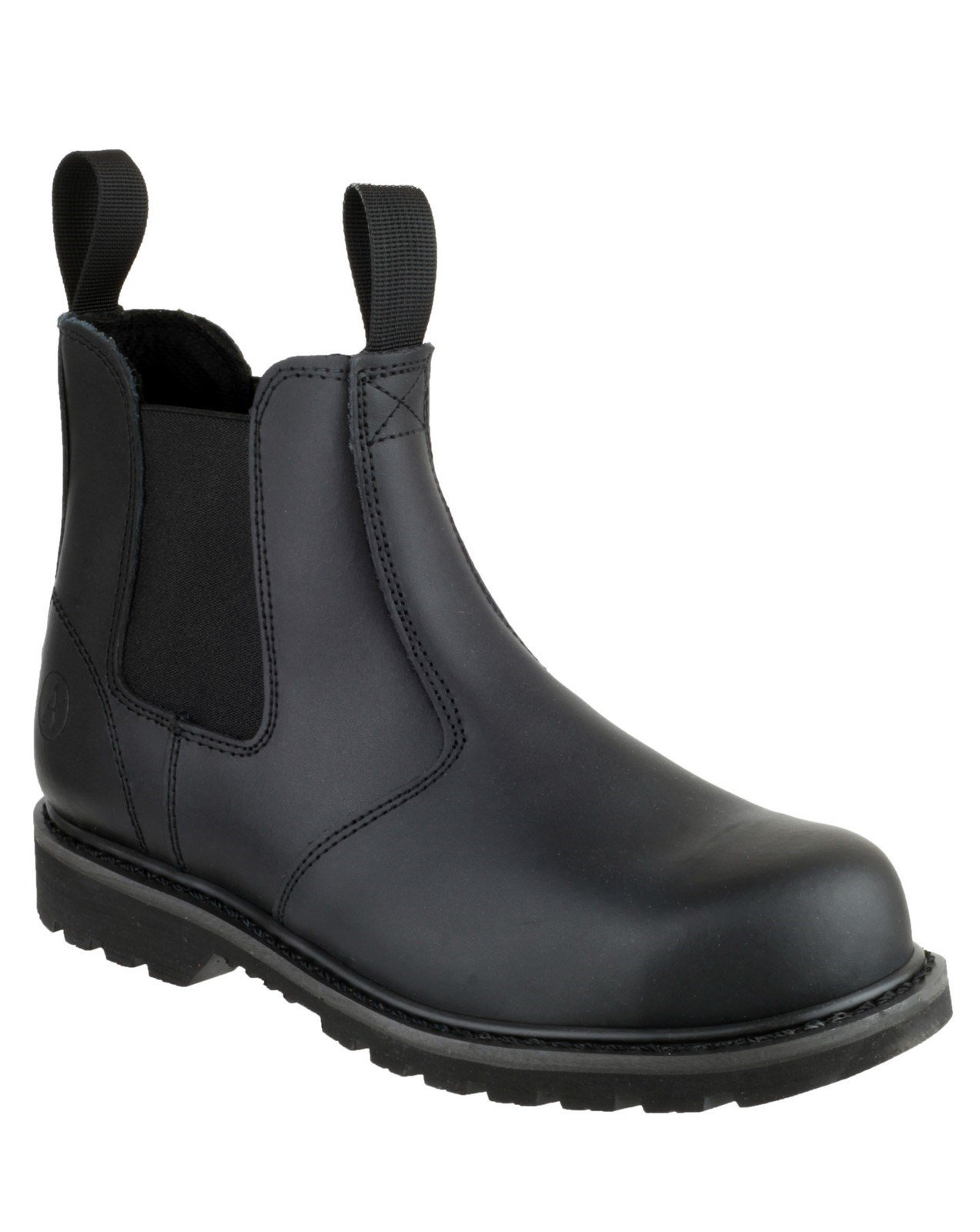 Amblers Unisex Safety Goodyear Welted Pull on Dealer Boot Black 18367 - Black 4