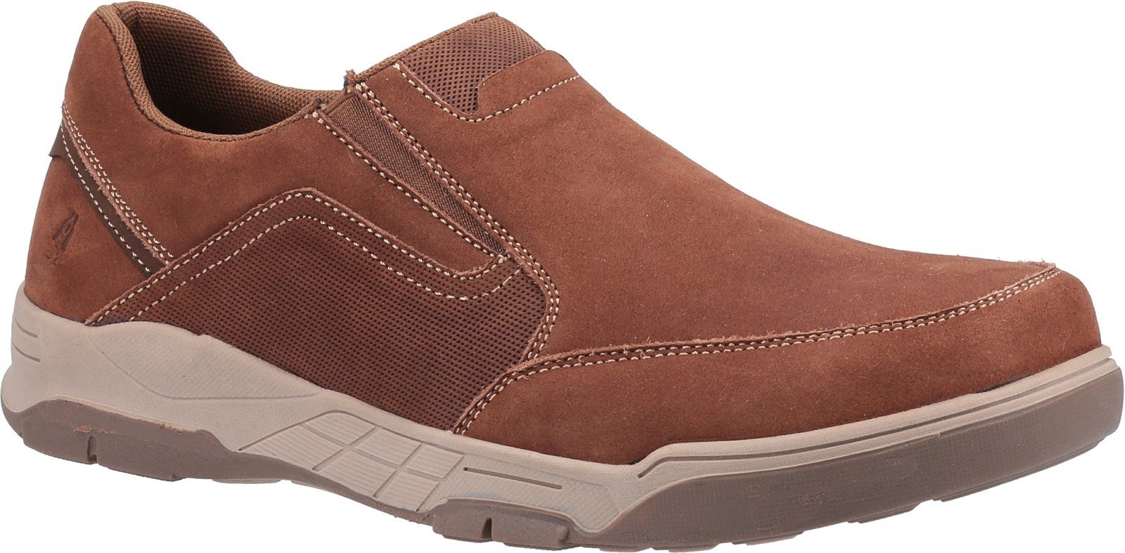 Hush Puppies Men's Fletcher Slip On Trainer Various Colours 32013 - Tan 7