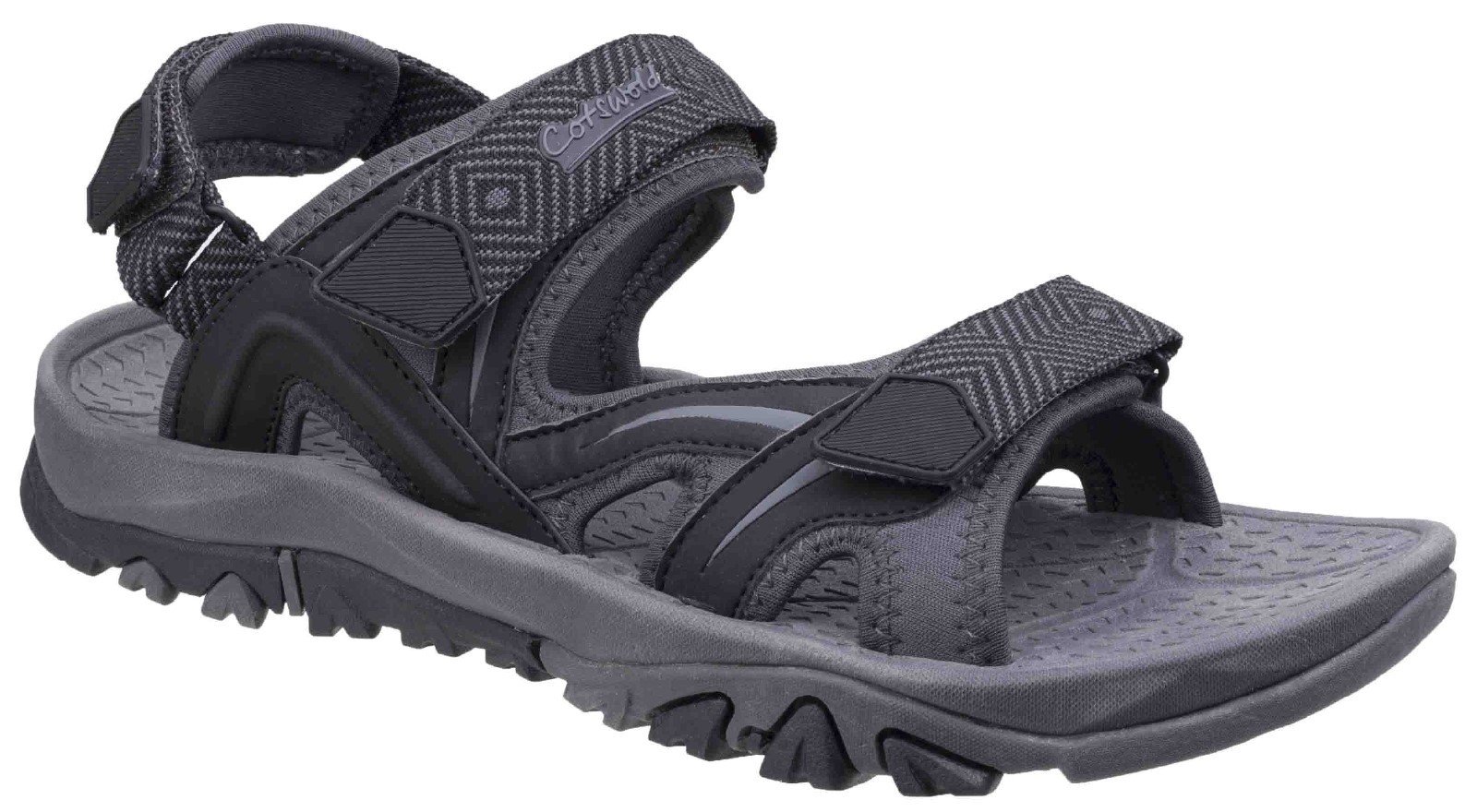 Cotswold Men's Cutsdean Sandal Various Colours 26276 - Black/Grey 7