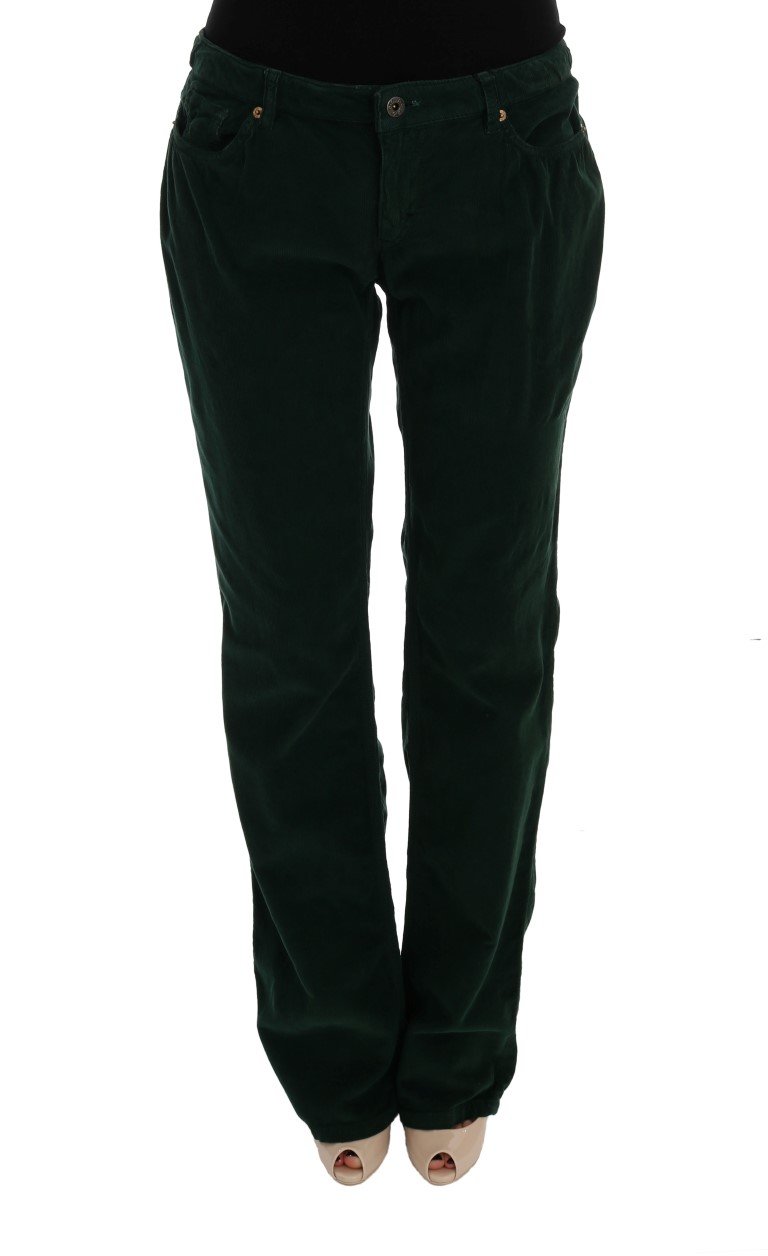 Dolce & Gabbana Women's Cotton Corduroys Jeans Green SIG50012 - W24
