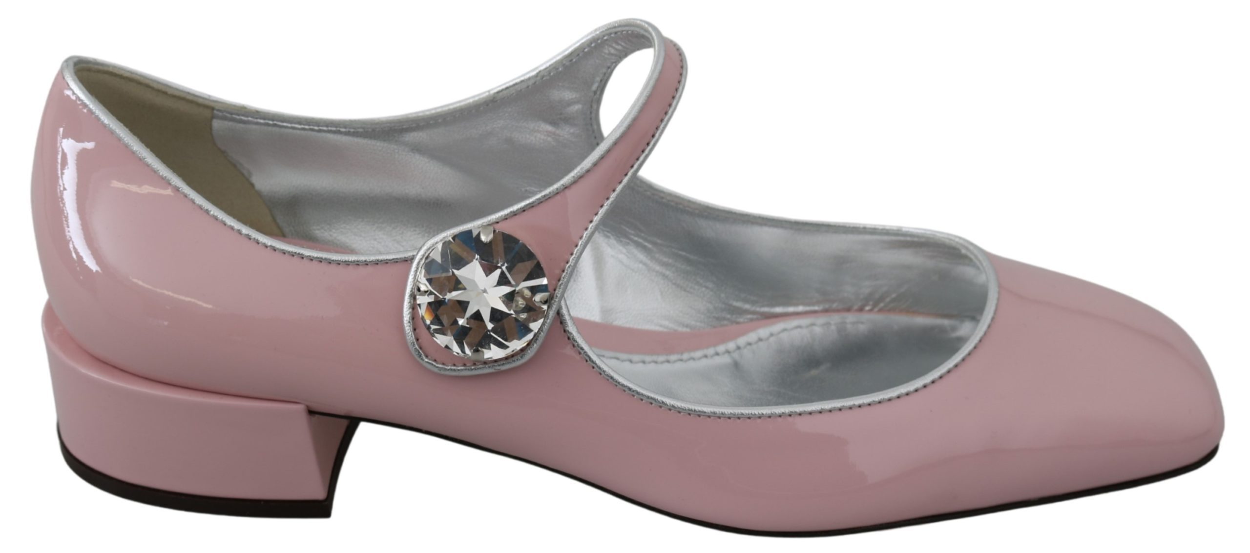 Dolce & Gabbana Women's Leather Crystal Sandal Pink LA7330 - EU39/US8.5