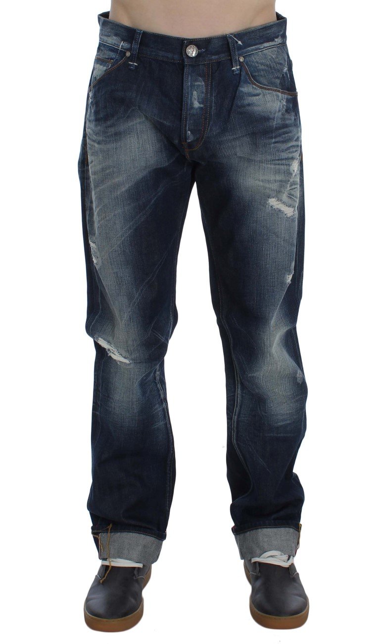 ACHT Men's Denim Straight Fit Jeans Blue SIG30500 - W34