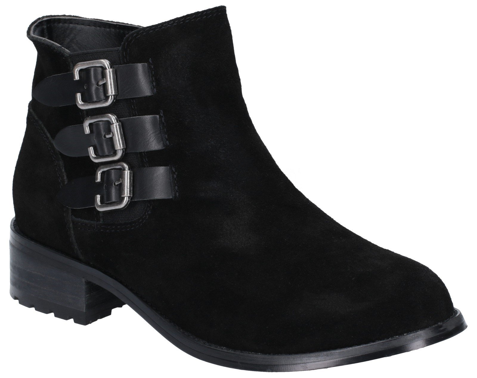 Divaz Women's Lexi Slip On Buckle Boot Black 27162-45641 - Black 3