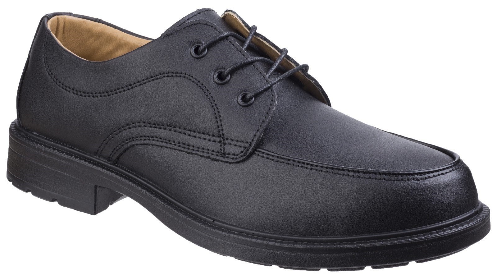 Amblers Unisex Safety Gibson Lace Shoes Black 01055 - Black 5