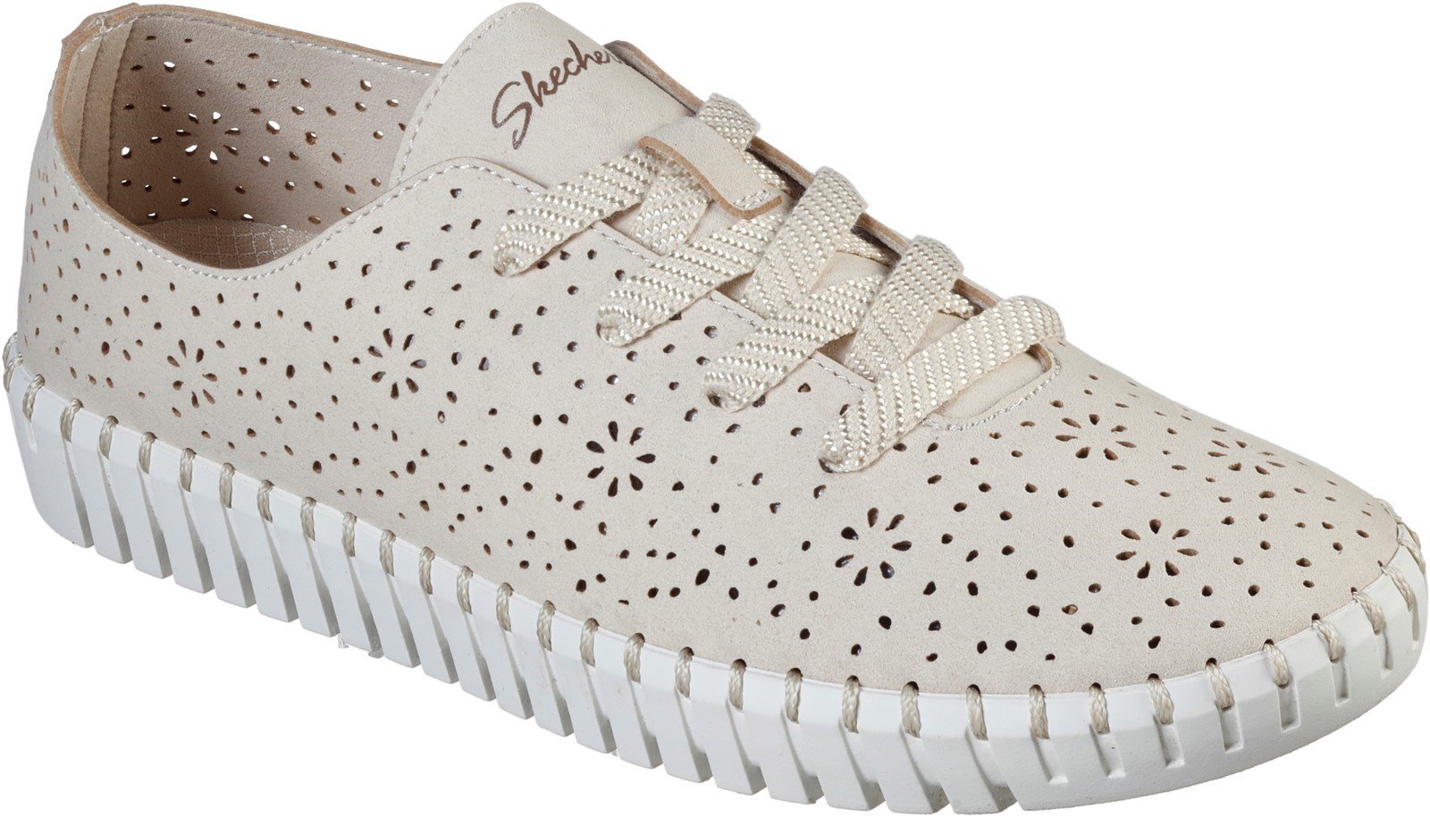 Skechers Women's Sepulveda Floral Maze Trainer Various Colours 32122 - Natural 3