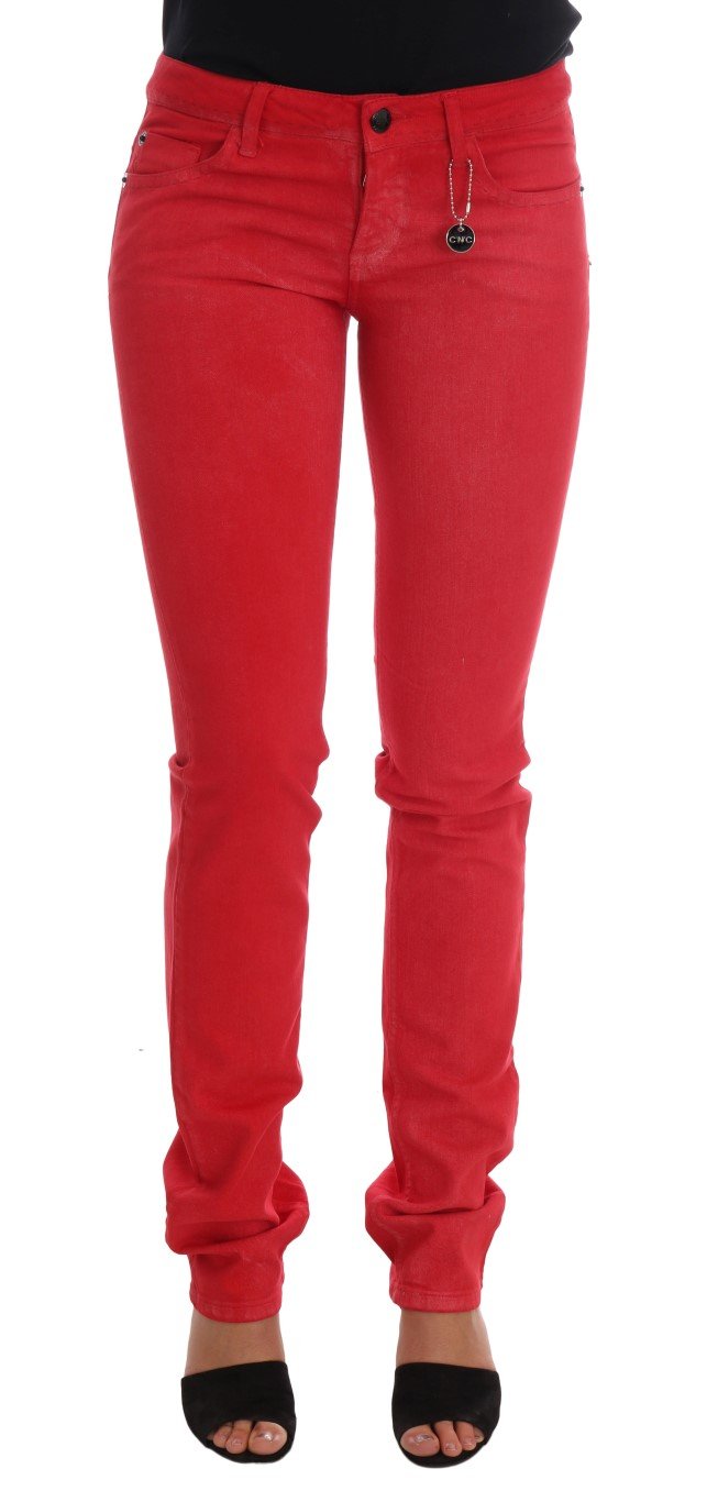 Costume National Women's Cotton Stretch Slim Jeans Red SIG30121 - W26
