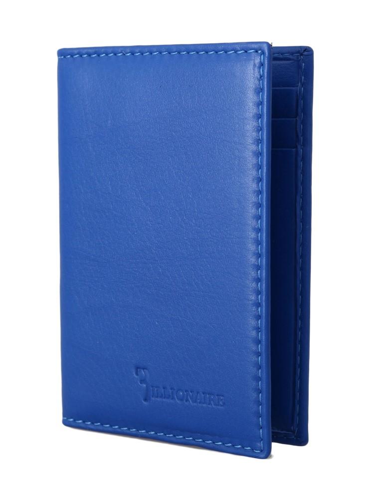 Billionaire Italian Couture Men's Leather Bifold Wallet Blue VAS1439