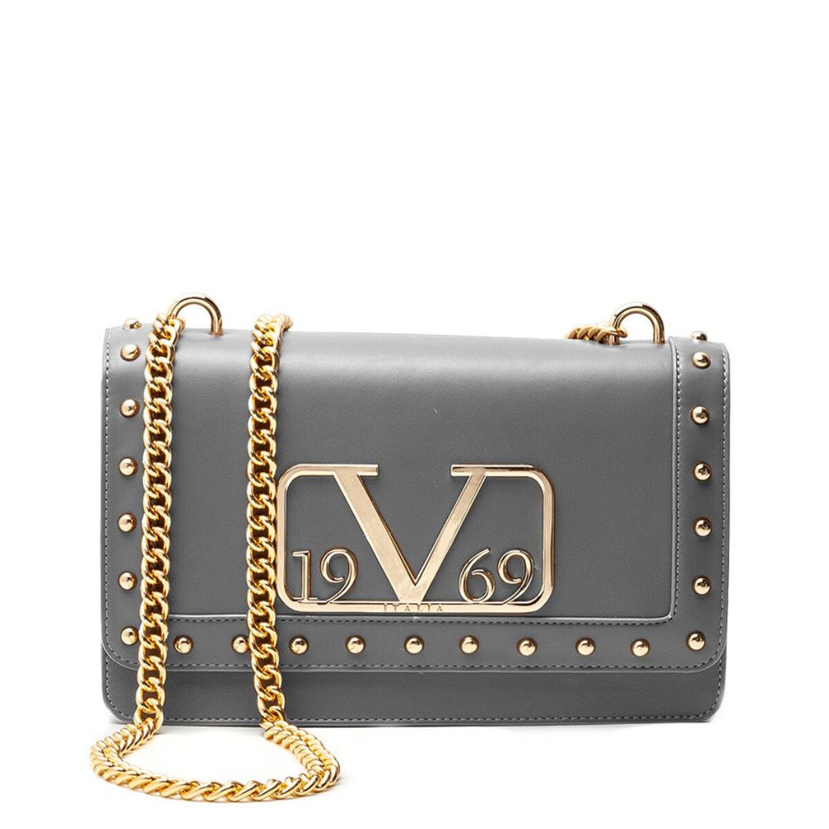 19v69 Italia Women's Shoulder Bag Various Colours 318683 - grey UNICA
