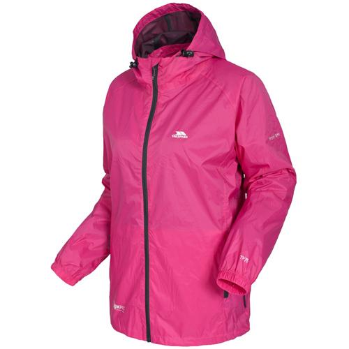 Trespass Unisex Waterproof Packaway Jacket Various Colours Qikpac Jkt - Cerise 2XL