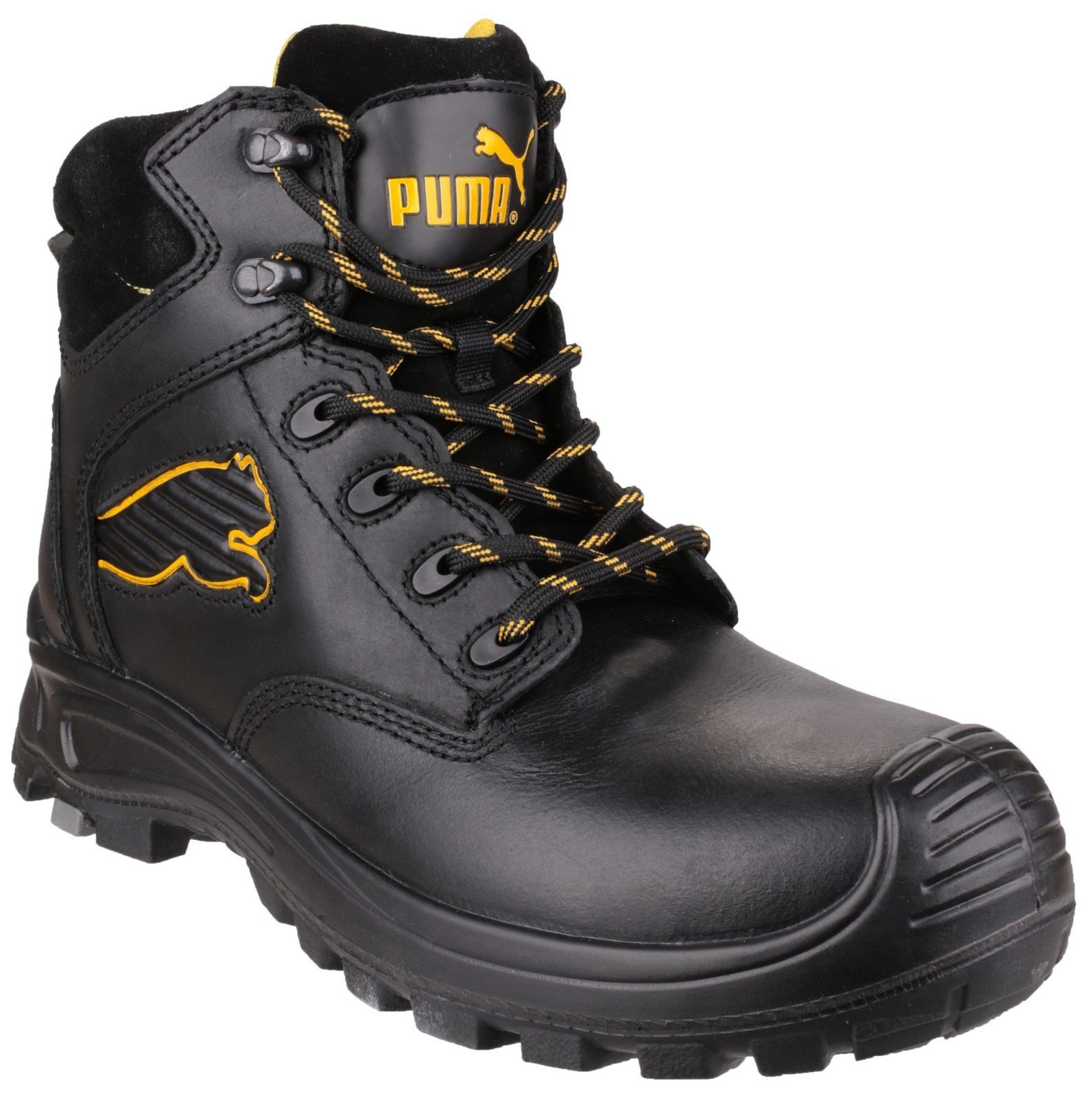 Puma Safety Unisex Borneo Mid S3 Boot Black 23086 - Black 6