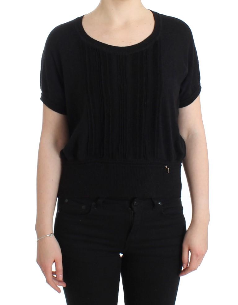 Cavalli Women's Short Sleeved Jumper Black SIG11608 - IT48|XXL