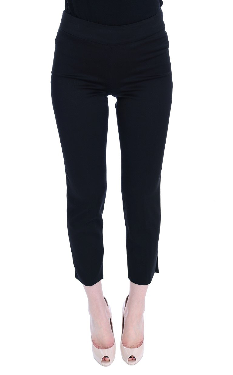 BENCIVENGA Women's Cotton Stretch Capri Trouser Black SIG50005 - IT42|M