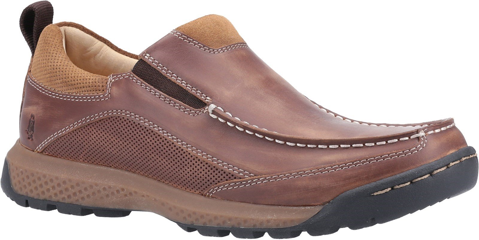 Hush Puppies Men's Duncan Slip On Trainer Various Colours 31995 - Brown 6