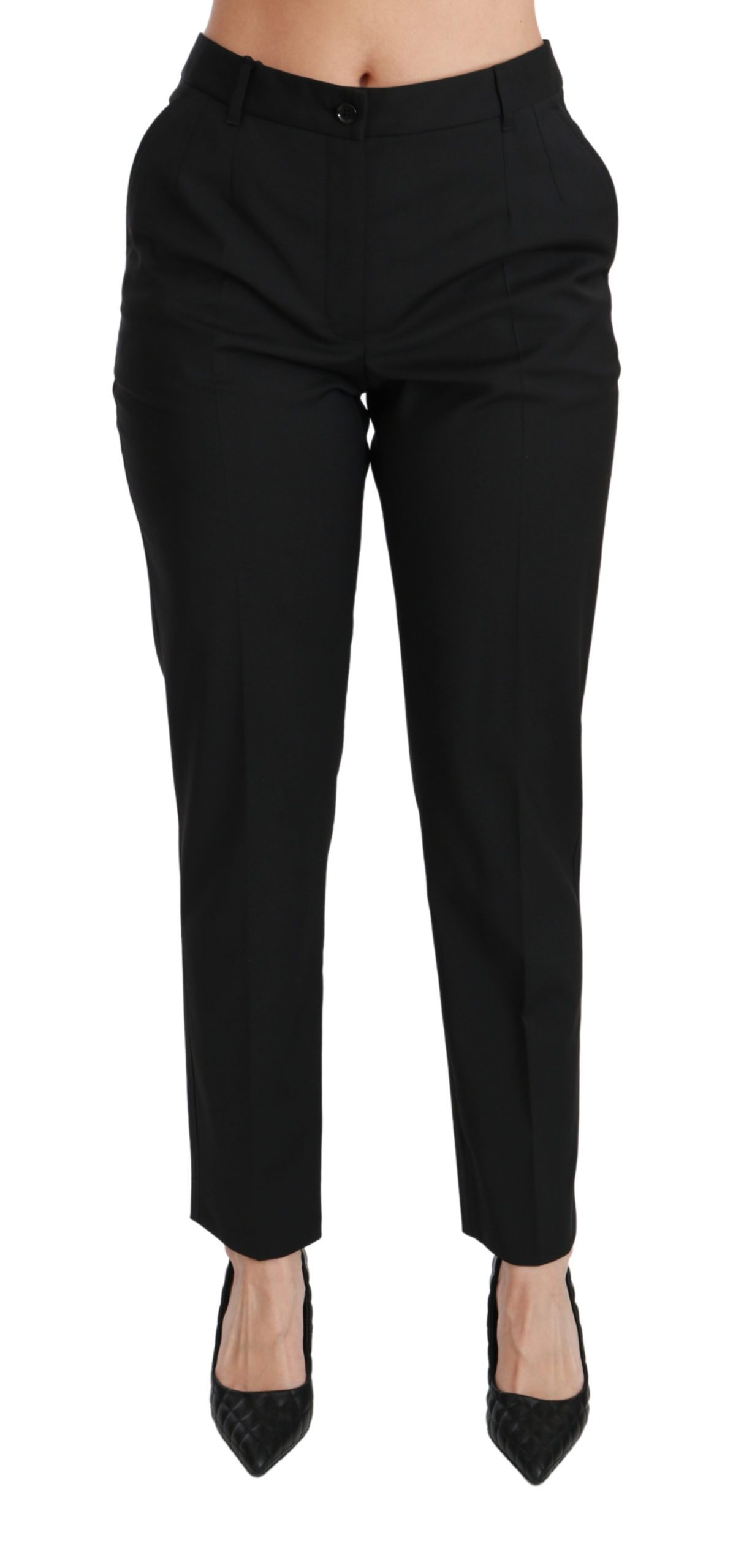 Black Straight Formal STAFF Trouser Pants - IT44|L