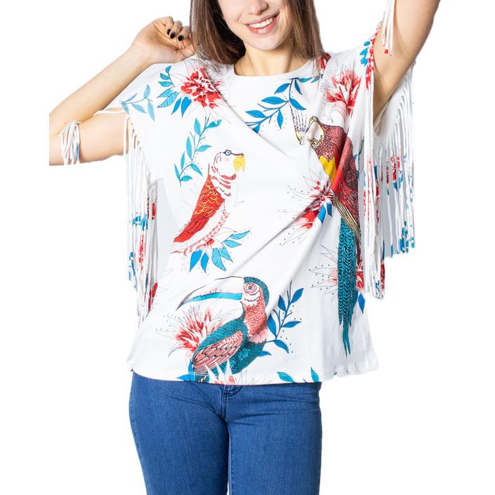 Desigual Women's T-Shirt White 172351 - white XS