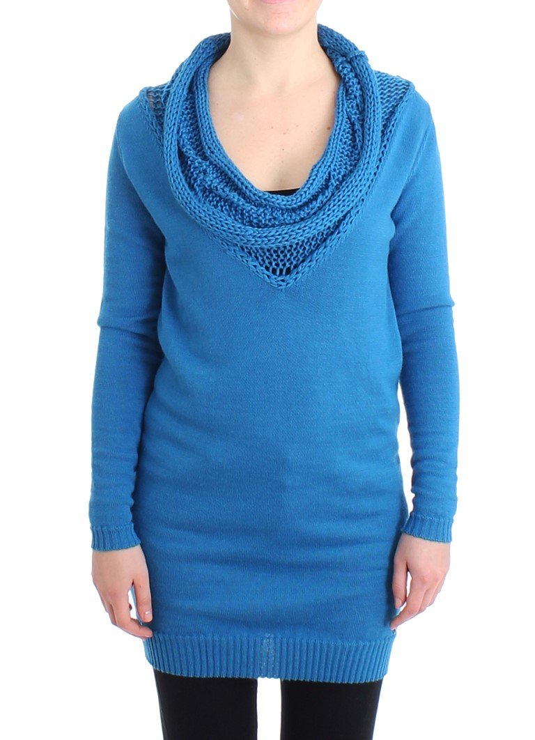 Costume National Women's Scoopneck Sweater Blue SIG11549 - S