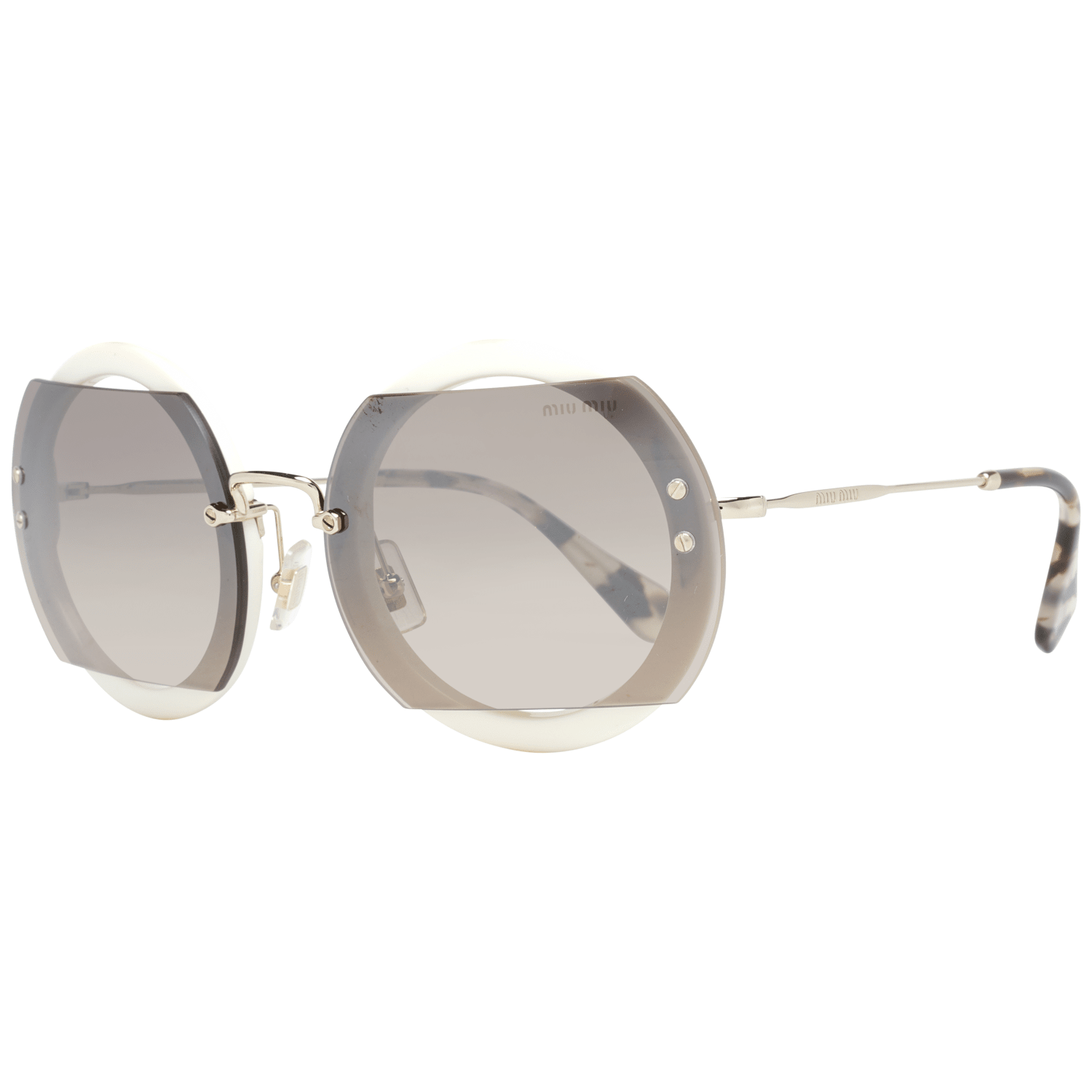 Miu Miu Women's Sunglasses White MU06SS 63VAG4P0