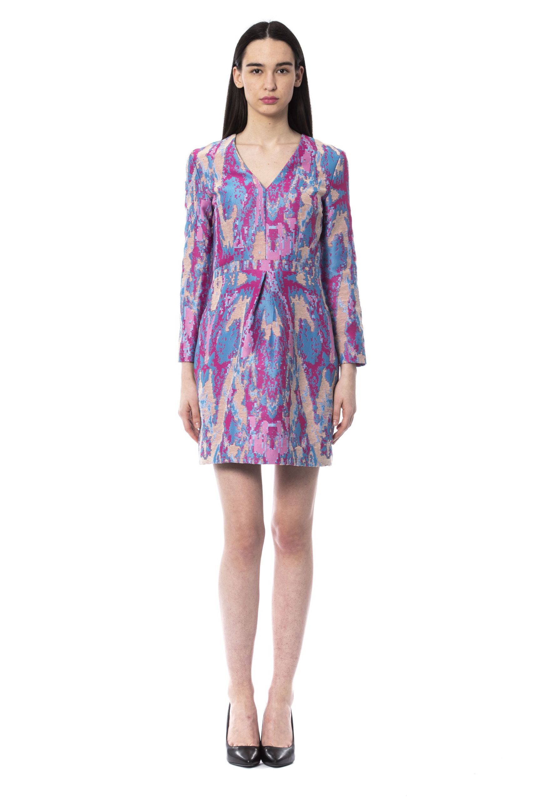 Byblos Women's Celeste Long Sleeve Dress Multicolour BY997106 - IT42 | S