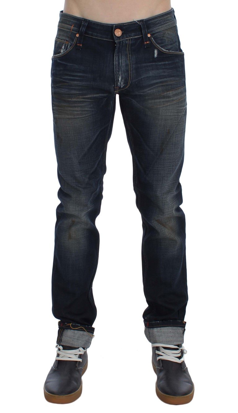ACHT Men's Denim Straight Fit Jeans Blue SIG30499 - W34
