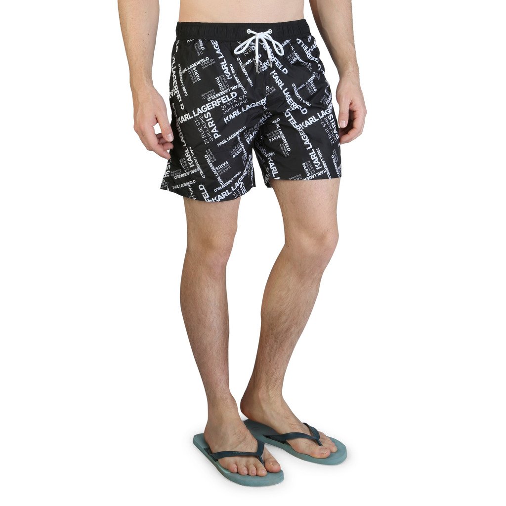 Karl Lagerfeld Men's Swimwear KL21MBM14 - black S
