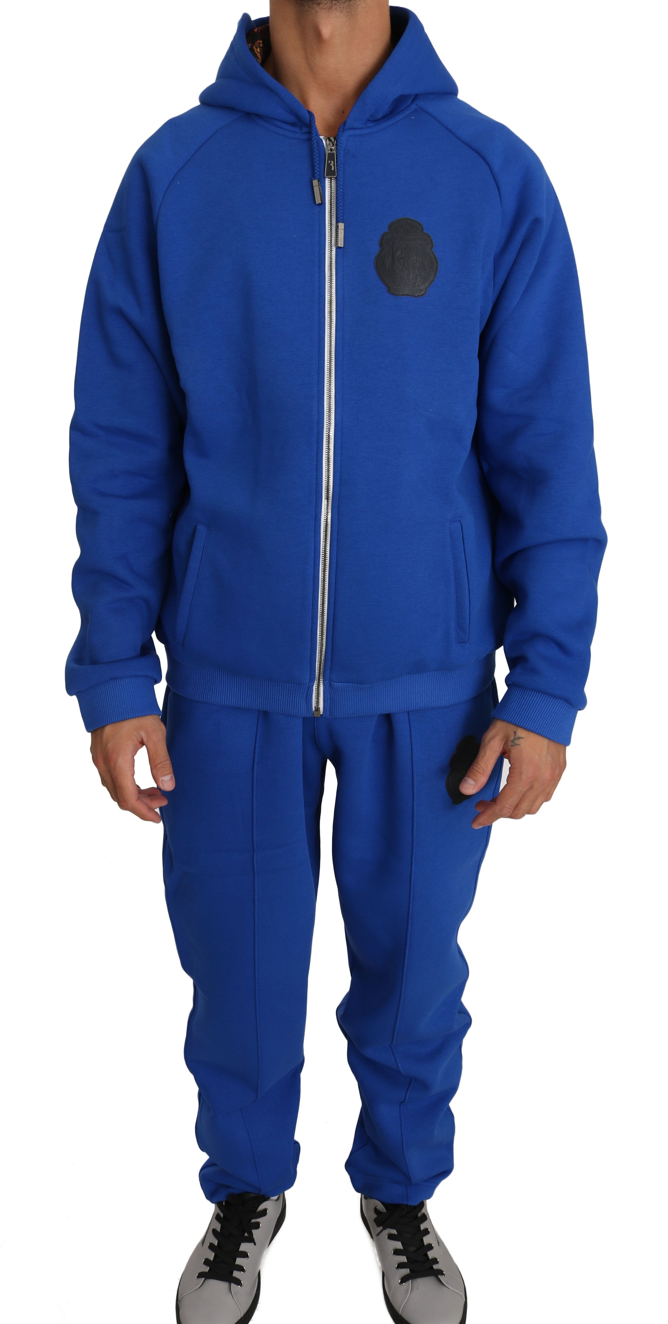 Billionaire Italian Couture Men's Tracksuit Blue BIL1037 - XL
