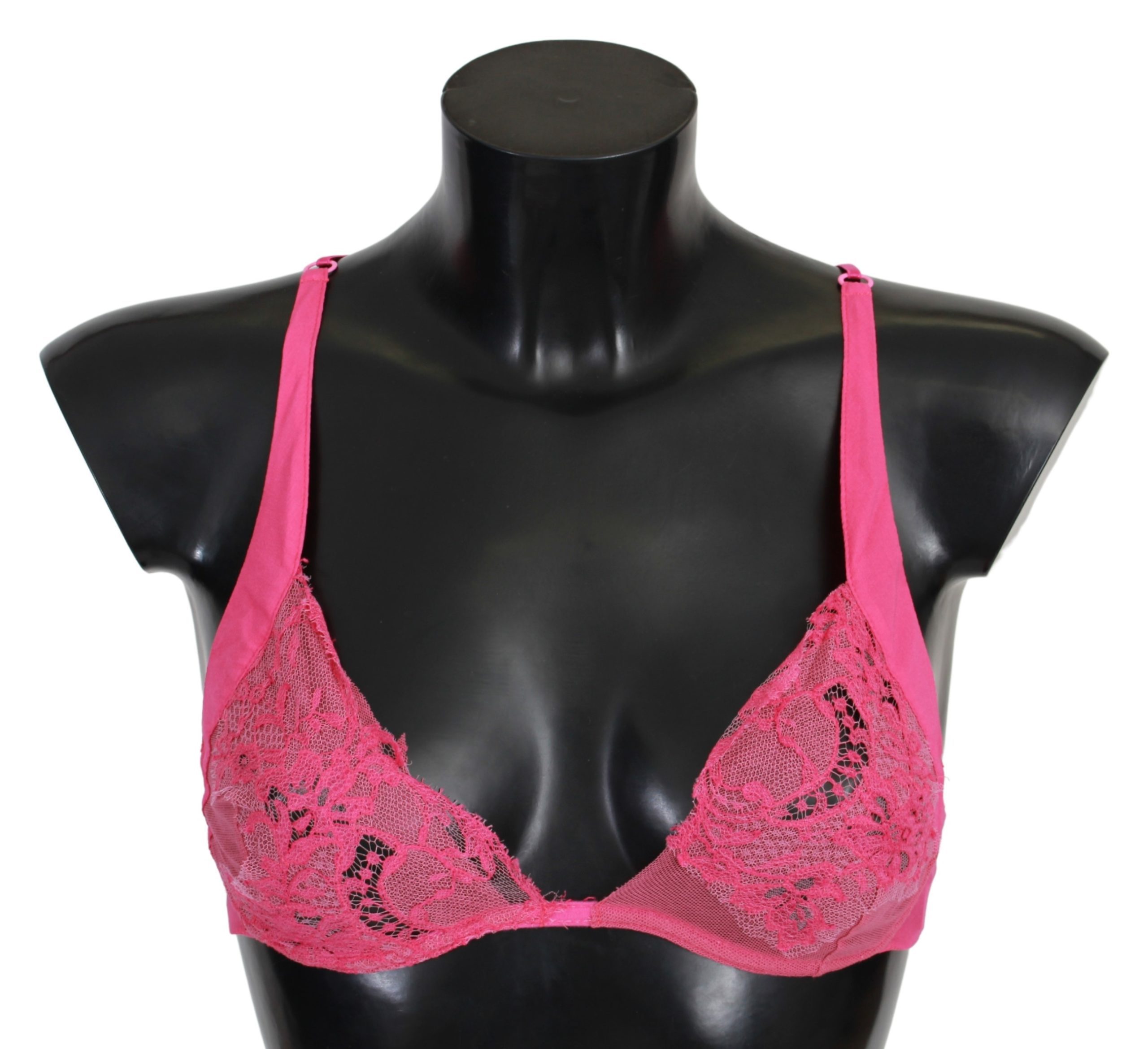 Ermanno Scervino Women's Fuchsia Lace Reggiseno Bra Pink BIK743 - IT2 | S
